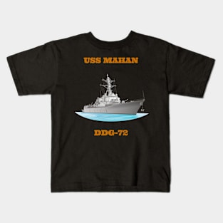 Mahan DDG-72 Destroyer Ship Kids T-Shirt